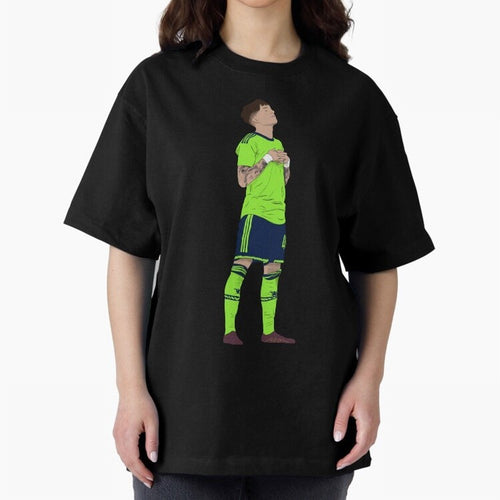 Alejandro Garnacho Ronaldo Peace Goal Celebration Oversized T-Shirt Relive the FIFA World Cup 2026 Group Stage Journey through Cristiano Ronaldo, Haaland and CR7 Highlights, France and Portugal Pride, Football Festival Excitement, Trophy Ambitions,