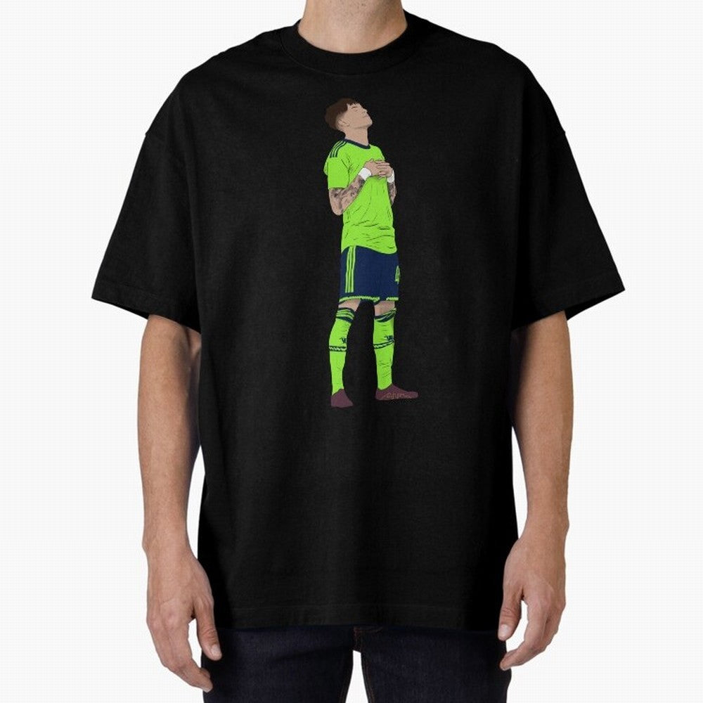 Alejandro Garnacho Ronaldo Peace Goal Celebration Oversized T-Shirt Relive the FIFA World Cup 2026 Group Stage Journey through Cristiano Ronaldo, Haaland and CR7 Highlights, France and Portugal Pride, Football Festival Excitement, Trophy Ambitions,