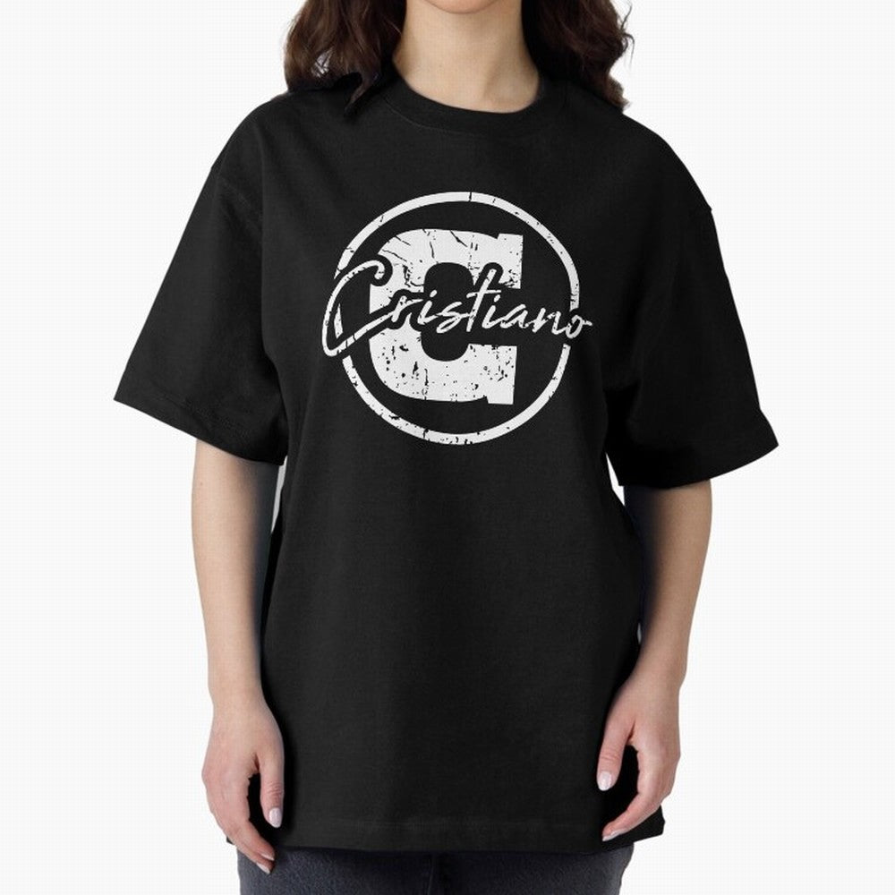 Cristiano Emblem Oversized T-Shirt Represent FIFA World Cup 2026 Group Stage Centered on CR7, Netherlands Energy, Champion Mindset, Group Stage Buzz, Knockout Tension and Passionate Fan Culture; Perfect for Supporters Who Want Bold Football Energy,