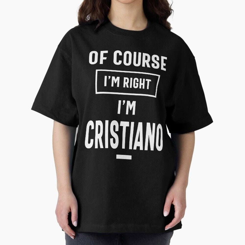Cristiano Personalized Name Birthday Gift Oversized T-Shirt Join Supporters Worldwide for FIFA World Cup 2026 USA Canada Mexico with Cristiano Ronaldo, England and Germany Energy, Global Supporter Spirit, Legendary Goals, National Colors and
