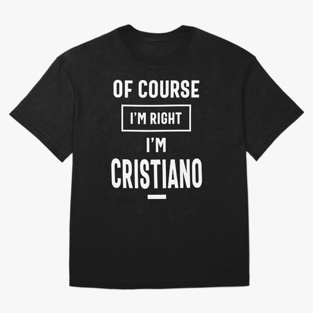 Cristiano Personalized Name Birthday Gift Oversized T-Shirt Join Supporters Worldwide for FIFA World Cup 2026 USA Canada Mexico with Cristiano Ronaldo, England and Germany Energy, Global Supporter Spirit, Legendary Goals, National Colors and