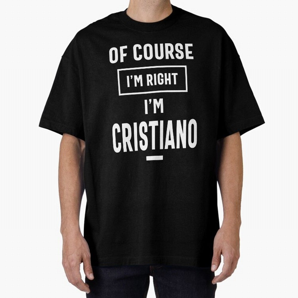 Cristiano Personalized Name Birthday Gift Oversized T-Shirt Join Supporters Worldwide for FIFA World Cup 2026 USA Canada Mexico with Cristiano Ronaldo, England and Germany Energy, Global Supporter Spirit, Legendary Goals, National Colors and
