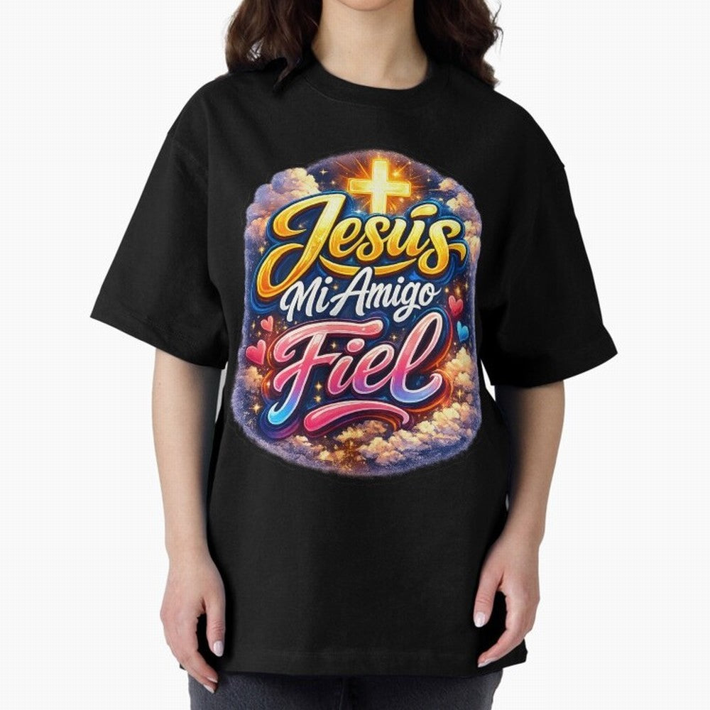 Jesus my faithful friend Oversized T-Shirt Showcase FIFA World Cup 2026 Capturing Cristiano Ronaldo, Haaland and CR7, Portugal Energy, Champion Mindset, Group Stage Buzz, Knockout Tension and Passionate Fan Culture; Great for Watch Parties, Sports