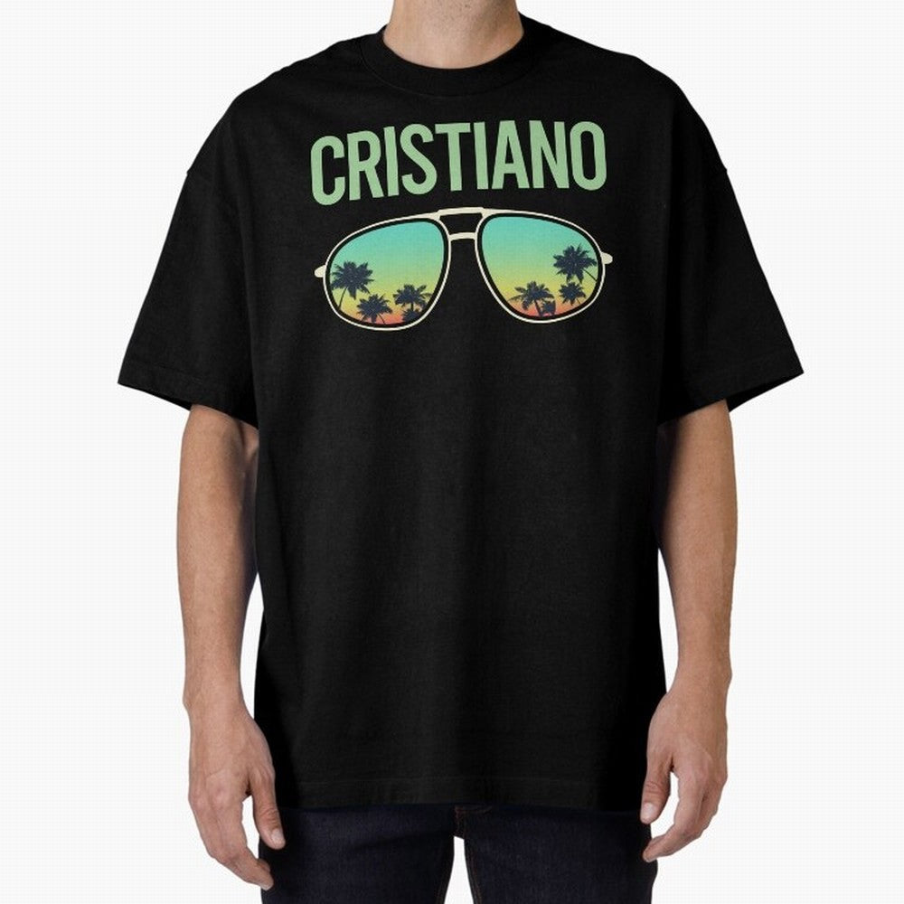 Cool Glasses Cristiano Oversized T-Shirt Celebrate Global Passion for FIFA World Cup 2026 USA Canada Mexico Filled with Mbappe, Germany Energy, Tournament Hype, Historic Matchups, Family Viewing Parties and Global Sports Pride; Great for Supporters