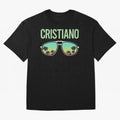 Cool Glasses Cristiano Oversized T-Shirt Celebrate Global Passion for FIFA World Cup 2026 USA Canada Mexico Filled with Mbappe, Germany Energy, Tournament Hype, Historic Matchups, Family Viewing Parties and Global Sports Pride; Great for Supporters