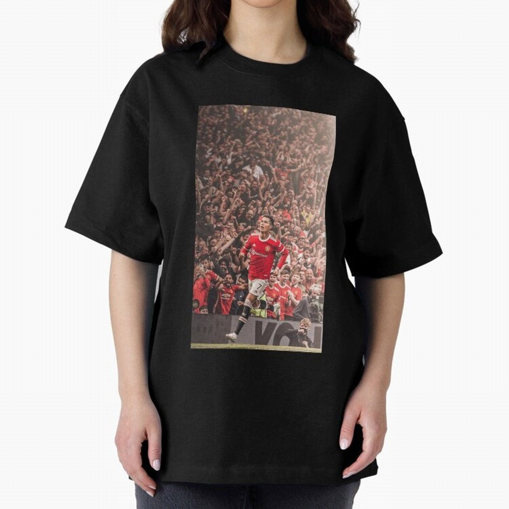 cristiano Oversized T-Shirt Relive Legendary Nights from FIFA World Cup 2026 Group Stage Spirit, Centered on Brazil, Portugal and Argentina, Messi and Cristiano Ronaldo, Championship Spirit, Famous Goals, Roaring Crowds and International Football