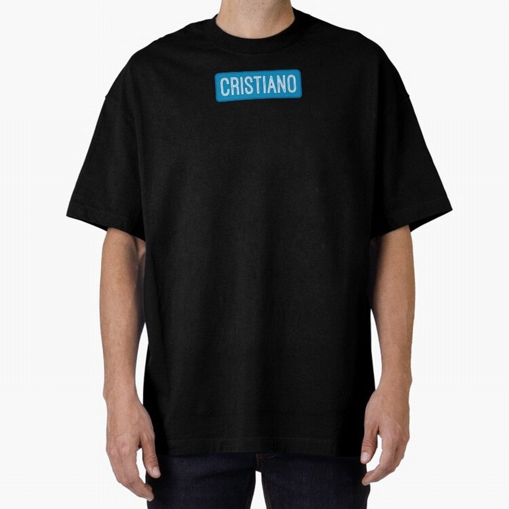 Cristiano Name Oversized T-Shirt Share Match Day Hype around FIFA World Cup 2026 Group Stage, Mbappe, Spain and Netherlands, Stadium Memories, Football Loyalty, International Chants and Championship Tradition; Ideal for Football Dads, Football