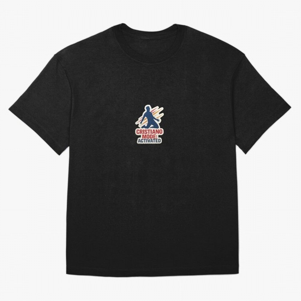 Cristiano Mode: Activated v2 Oversized T-Shirt Show Up for the Glory of Match Day Hype around FIFA World Cup 2026 Group Stage, Haaland and Mbappe, Brazil, Championship Spirit, Famous Goals, Roaring Crowds and International Football Unity; Ideal for