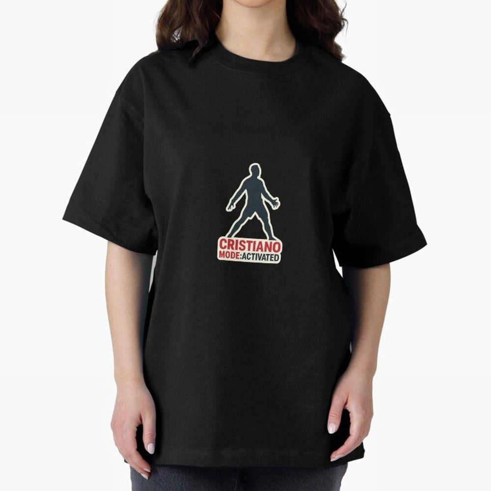 Cristiano Mode: Activated Oversized T-Shirt Show Your Love for FIFA World Cup 2026 for Fans of Neymar, Haaland and Cristiano Ronaldo and England and Germany, Bringing Sports Nostalgia, International Competition, Famous Players and Unforgettable