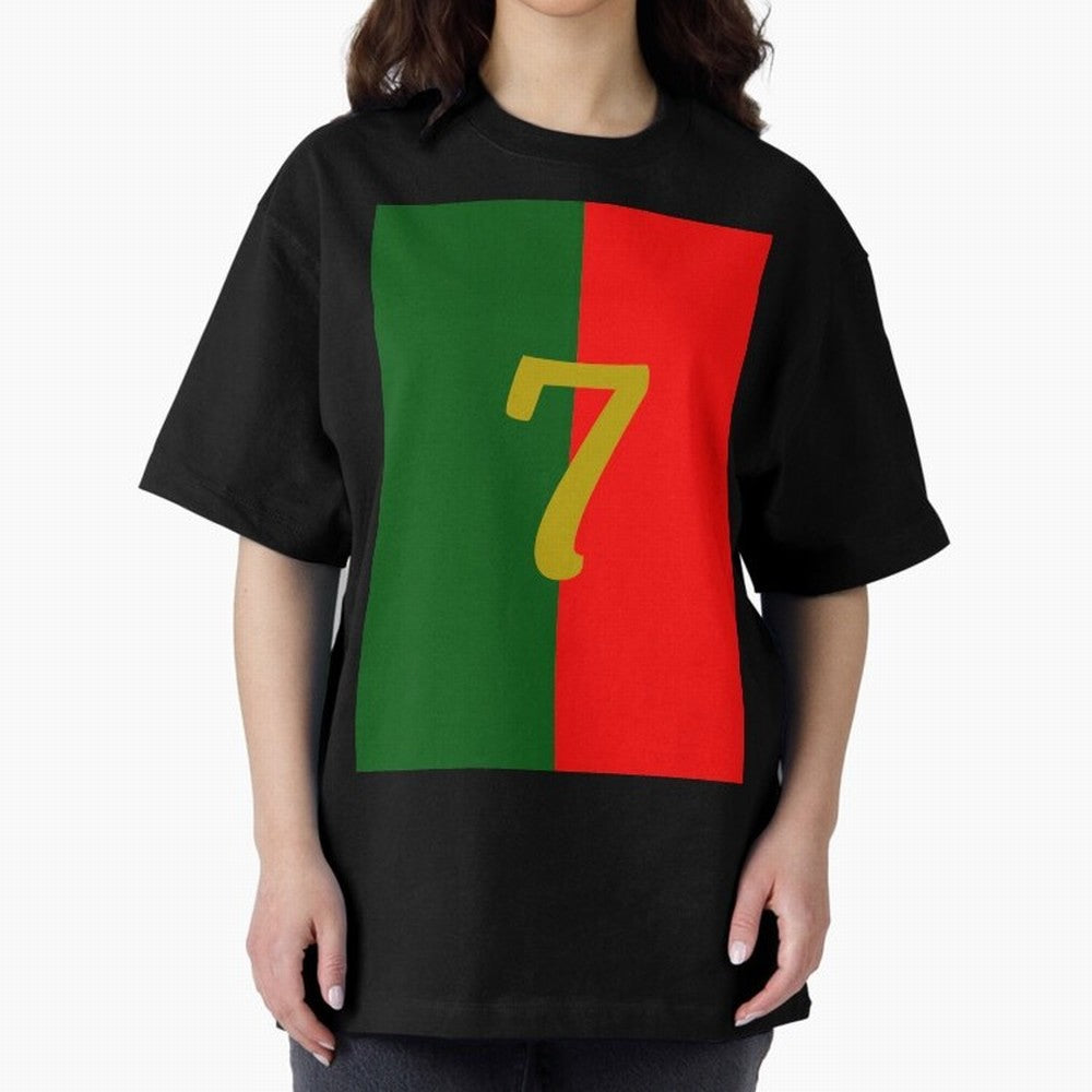 Cristiano Oversized T-Shirt Fuel Global Football Passion for FIFA World Cup 2026 Group Stage, Centered on Neymar, Haaland and Cristiano Ronaldo, Brazil, Championship Spirit, Famous Goals, Roaring Crowds and International Football Unity; Great for