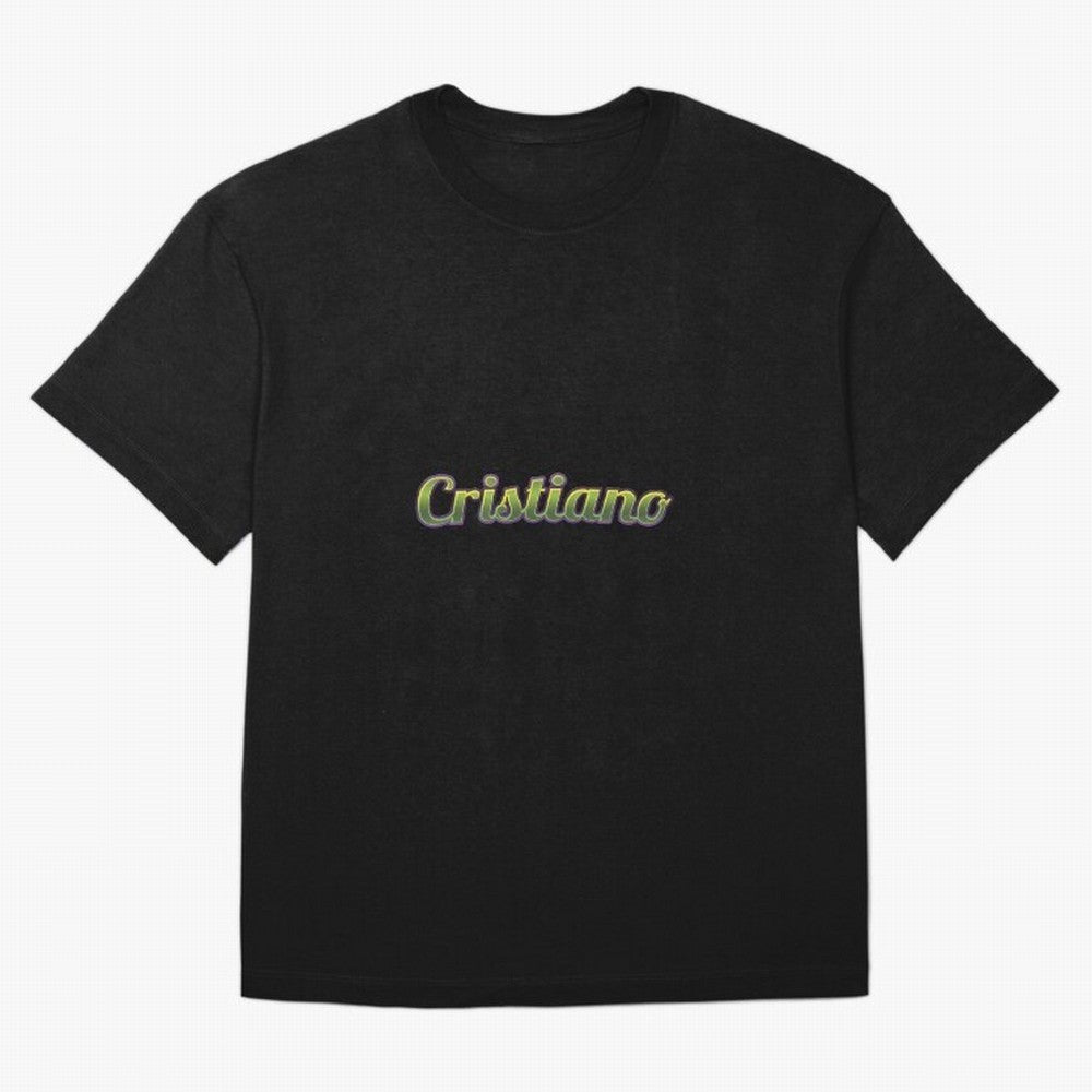 Cristiano Oversized T-Shirt Feel International Energy from FIFA World Cup 2026 Group Stage Centered on Neymar, Haaland and Cristiano Ronaldo, France and Portugal Energy, Retro Football Energy, Iconic Rivalries, Trophy Chase Drama and Stadium