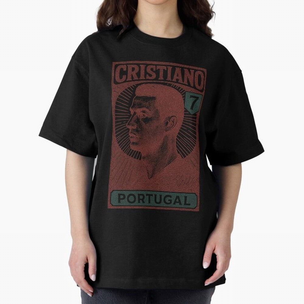 CRISTIANO Oversized T-Shirt Experience the Global Stage of Global Football Passion for FIFA World Cup 2026, Made for Mbappe and Neymar, Netherlands, Global Supporter Spirit, Legendary Goals, National Colors and Tournament Celebration; Ideal for