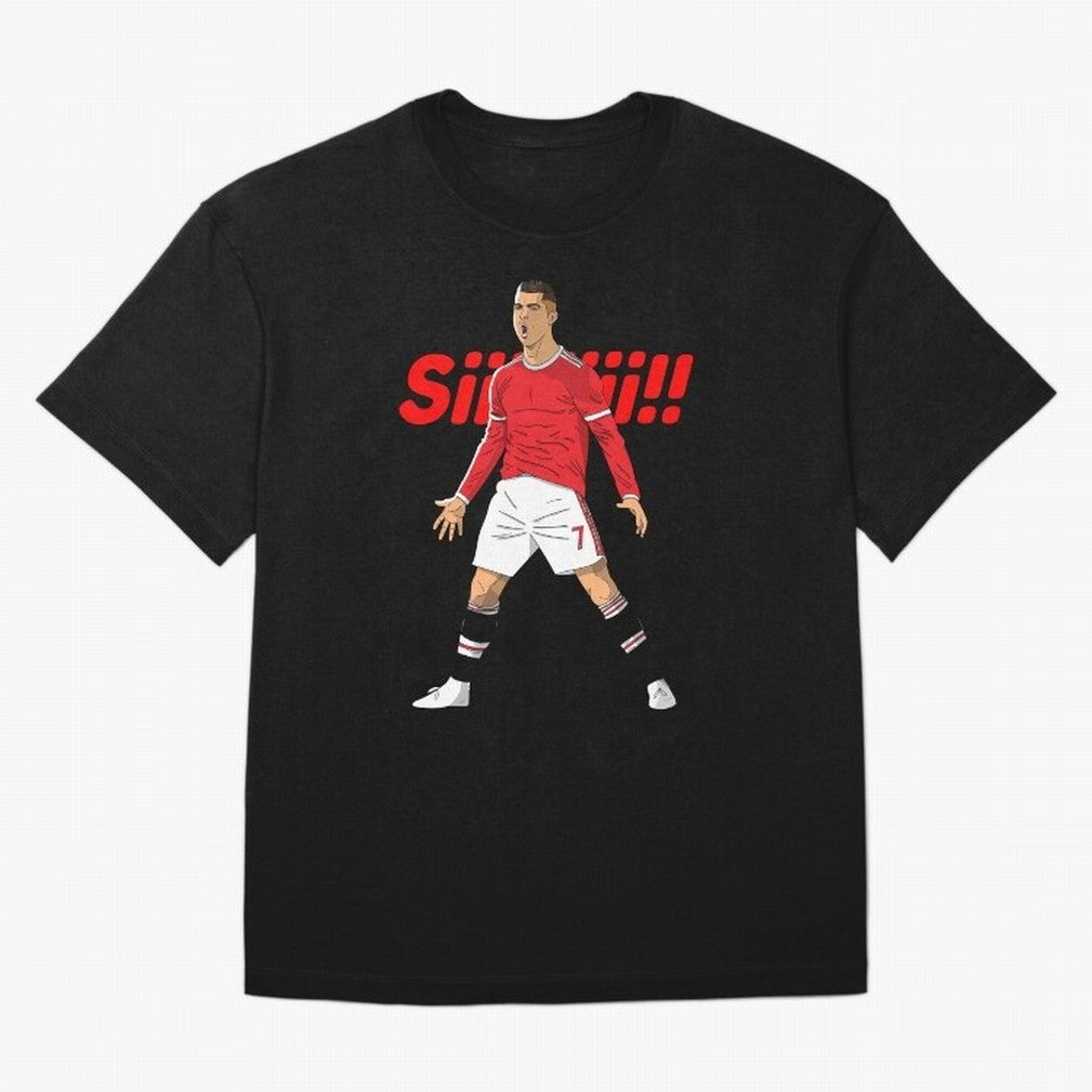 CR7 Siiiii!, Cristiano Ronaldo's trademark goal celebration Oversized T-Shirt Create FIFA World Cup 2026 USA Canada Mexico Made for Mbappe, England and Germany Energy, Championship Spirit, Famous Goals, Roaring Crowds and International Football