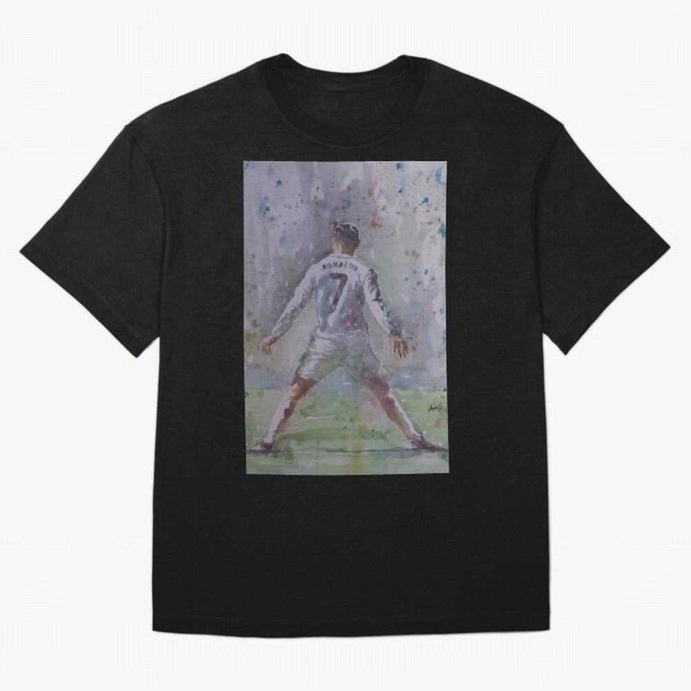 Cristiano Ronaldo - Portrait 2 Oversized T-Shirt Bring World Football Passion into the FIFA World Cup 2026 Group Stage Journey through Haaland Highlights, Portugal Pride, Football Festival Excitement, Trophy Ambitions, Country Rivalries and Star