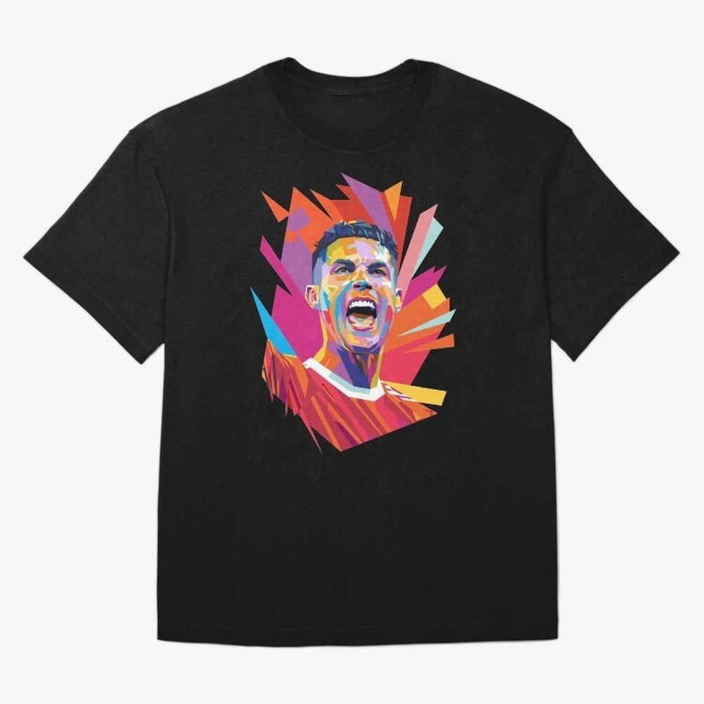 Cristiano Ronaldo Pop Art WPAP Oversized T-Shirt Celebrate Classic Football Spirit in FIFA World Cup 2026 Built around Cristiano Ronaldo, Argentina and Brazil Energy, Vintage Soccer Flavor, Modern Football Stars, National Flags and Final Night