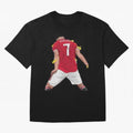 The best player in world Cristiano Ronado Oversized T-Shirt Upgrade FIFA World Cup 2026 for Fans of Messi, CR7 and Mbappe and Spain, Bringing Retro Football Energy, Iconic Rivalries, Trophy Chase Drama and Stadium Atmosphere; Great for Supporters