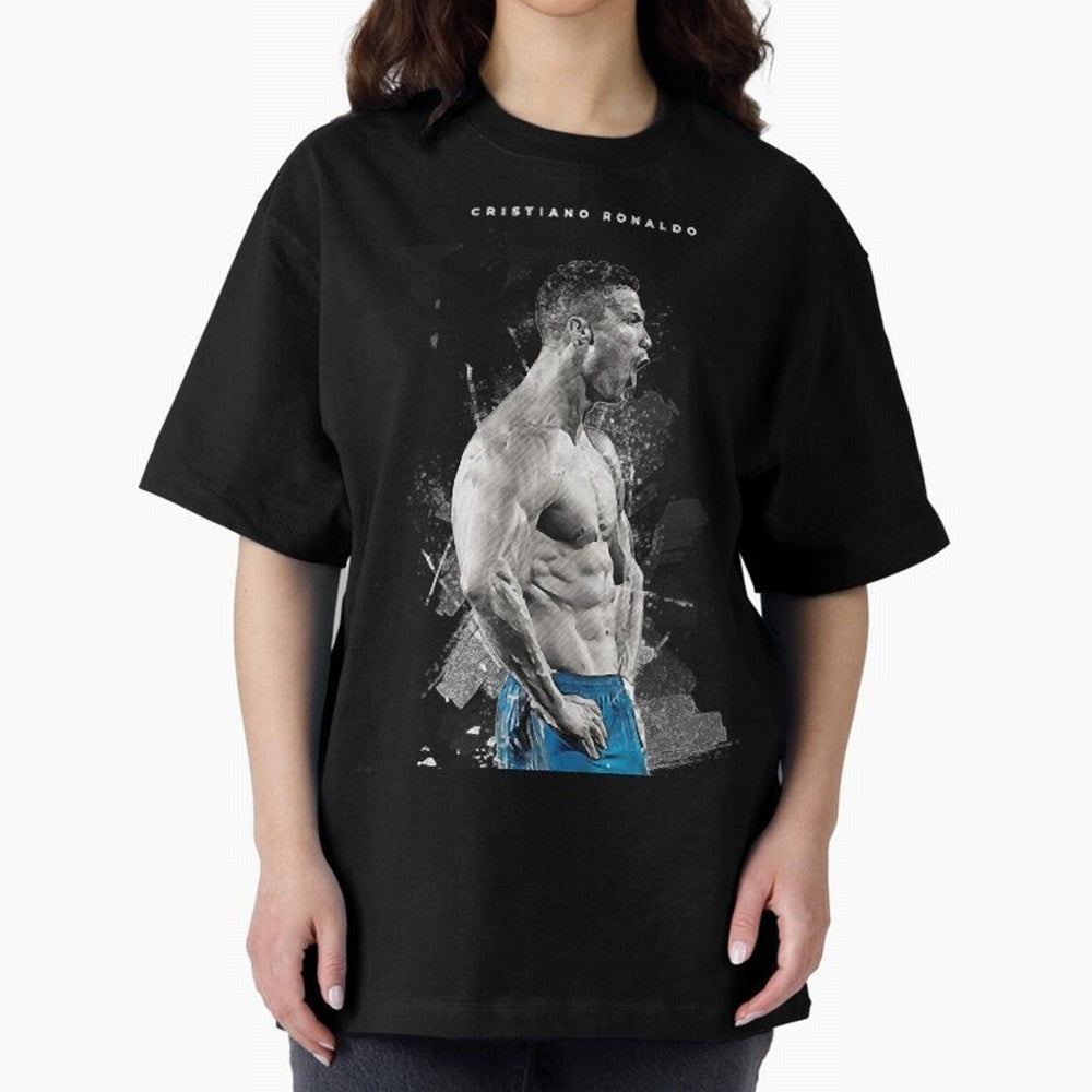 Cristiano Ronaldo Cristiano Ronaldo Oversized T-Shirt Celebrate Rivalries and Pride in FIFA World Cup 2026 Group Stage for Fans of Messi and Brazil, Bringing Football Passion, Legendary Performances, Festival Vibes and Supporter Community; Ideal