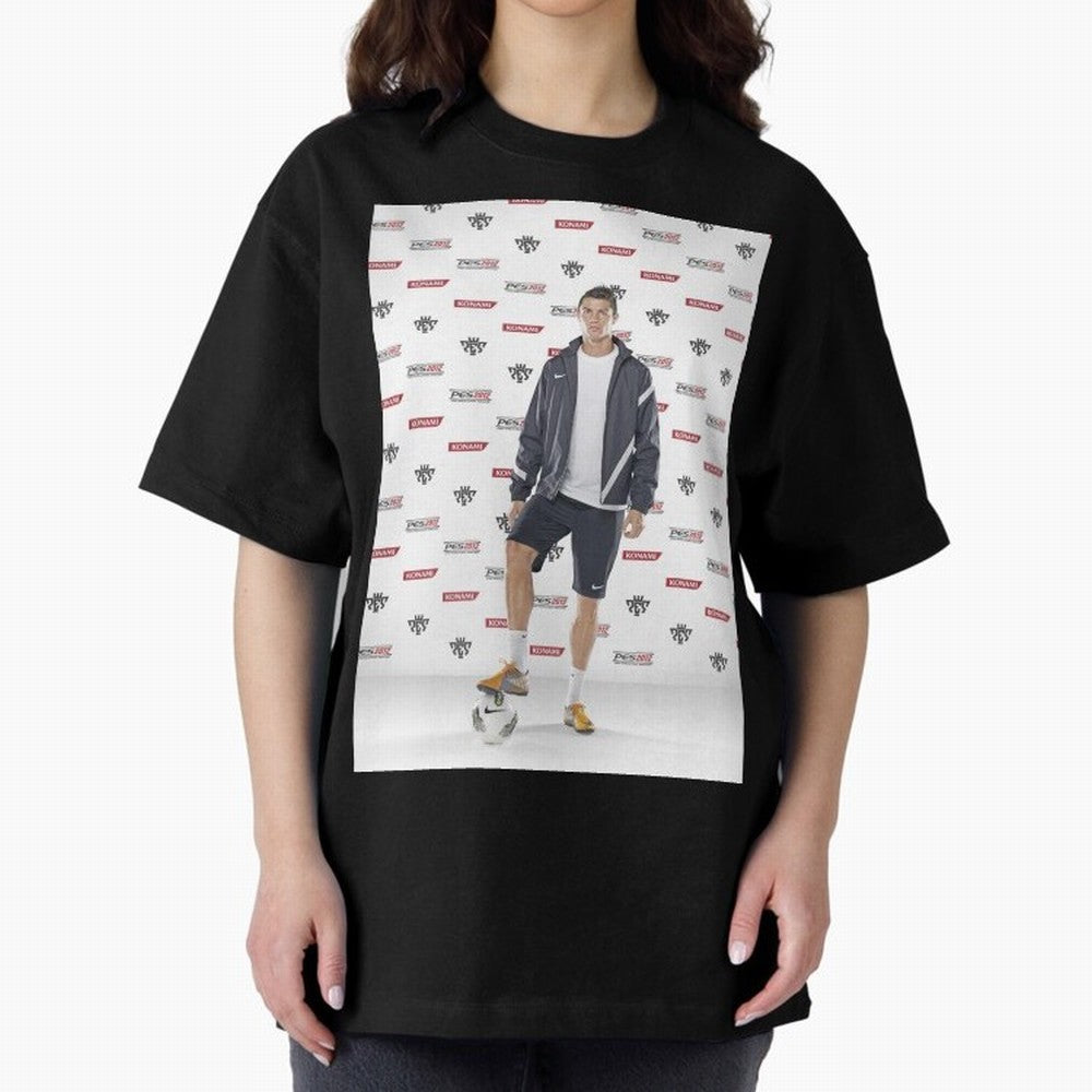 sport cristiano ronaldo football Oversized T-Shirt Embrace the FIFA World Cup 2026 Group Stage Journey through Mbappe and Neymar Highlights, Argentina, France and Brazil Pride, Global Supporter Spirit, Legendary Goals, National Colors and