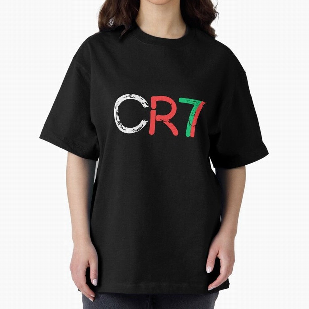 CR7 Cristiano Ronaldo Design Oversized T-Shirt Support the Legends of the FIFA World Cup 2026 Group Stage Journey through Messi, CR7 and Mbappe Highlights, Spain and Netherlands Pride, Soccer Culture, Superstar Moments, National Team Dreams and