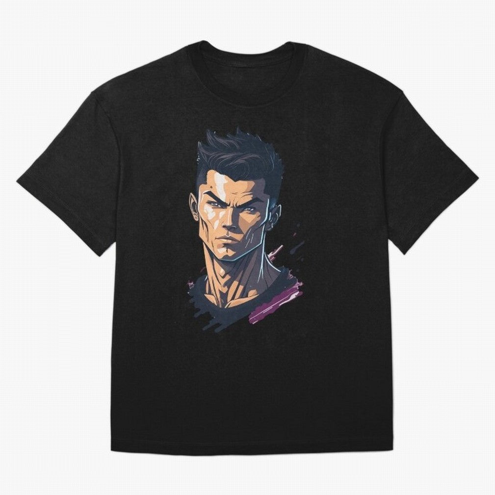 Cristiano Ronaldo Anime Style Oversized T-Shirt Bring Match Day Fire to Match Day Hype around FIFA World Cup 2026 USA Canada Mexico, Cristiano Ronaldo, France and Portugal, Football Festival Excitement, Trophy Ambitions, Country Rivalries and Star
