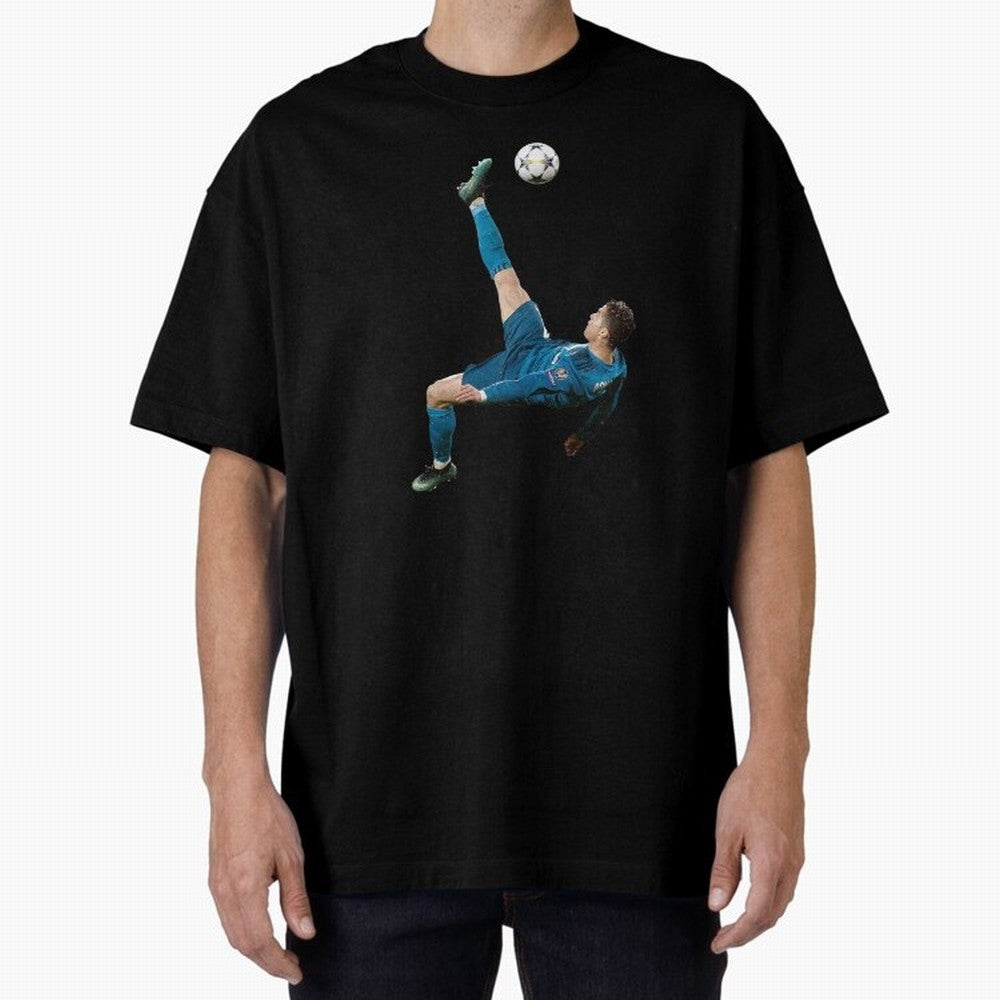 freestyle over head kick Oversized T-Shirt Show Your Tournament Heart for Match Day Hype around FIFA World Cup 2026, Cristiano Ronaldo, Germany, Goal Celebration Energy, Supporter Heritage, Football Icons and Worldwide Tournament Joy; Great for