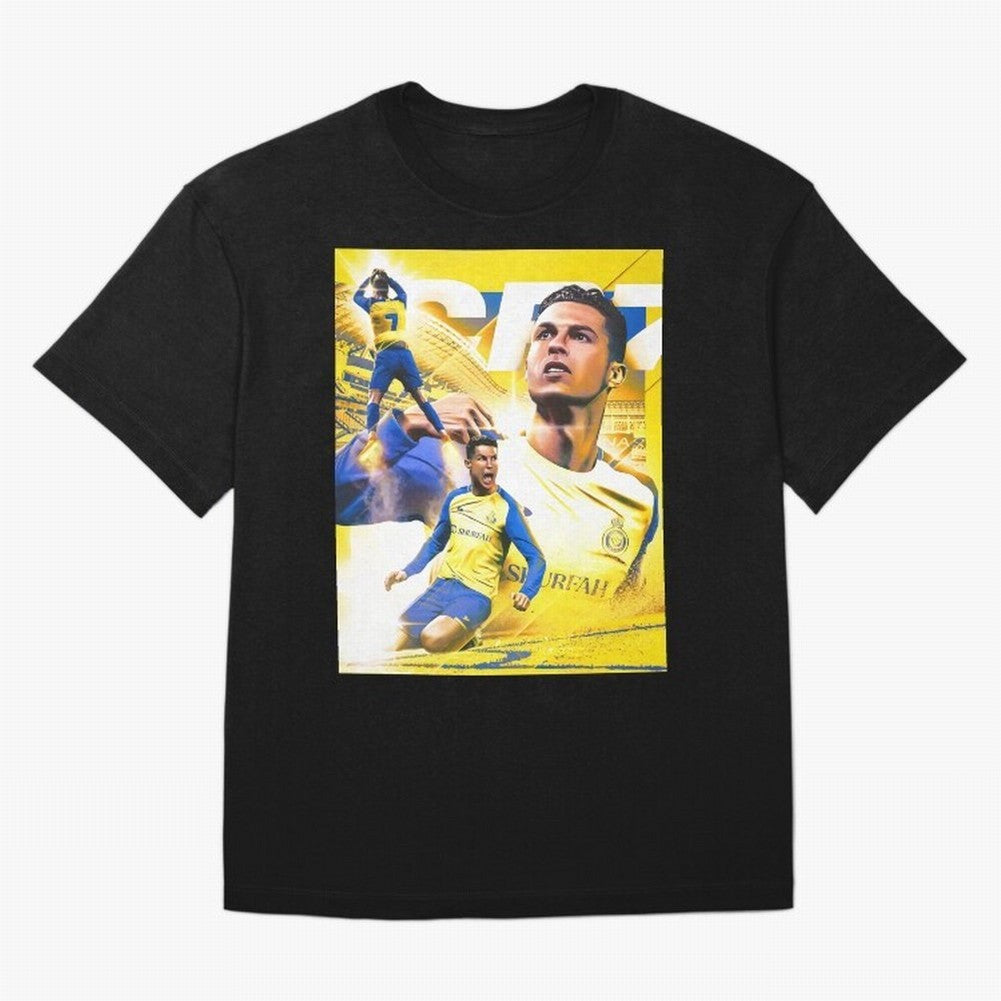 Cr7 Al Nassr Oversized T-Shirt Keep Football History Alive during FIFA World Cup 2026 for Fans of CR7 and Messi and Argentina, Bringing Worldwide Fan Energy, Dramatic Goals, Stadium Lights and Championship Celebrations; Great for Supporters Who