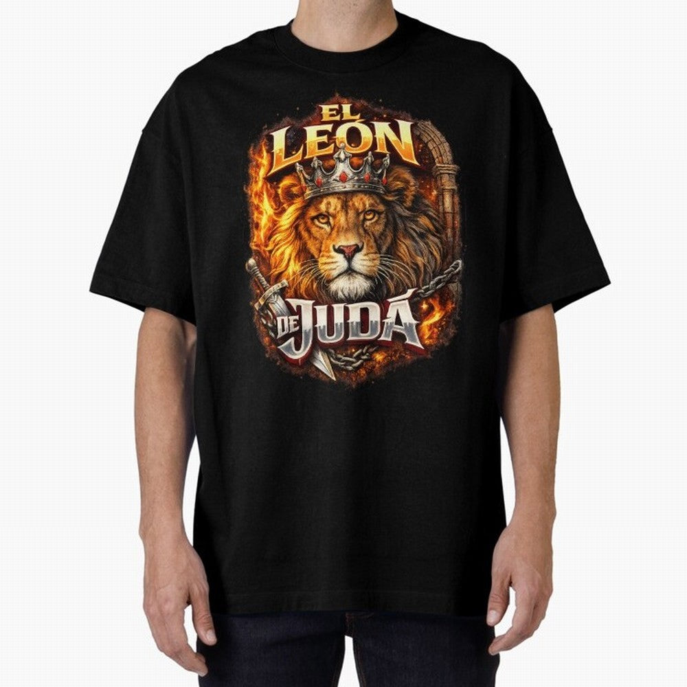 The Lion of Judah Oversized T-Shirt Make Memories around Match Day Hype around FIFA World Cup 2026, Mbappe and Neymar, Germany, Soccer Culture, Superstar Moments, National Team Dreams and Competitive Fire; Made for Die Hard Supporters, Soccer