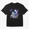 God is My Strength - Blue Butterfly Watercolor Art Oversized T-Shirt Carry the Colors and Pride of Global Football Passion for FIFA World Cup 2026, with Messi, Spain and Netherlands, Tournament Hype, Historic Matchups, Family Viewing Parties and