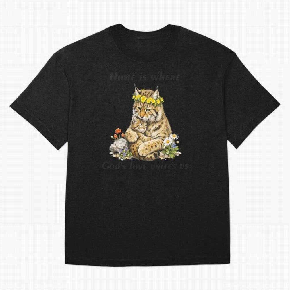 Home Is Where God's Love Unites Us Oversized T-Shirt Follow Every Goal of FIFA World Cup 2026 USA Canada Mexico for Fans of Haaland and Mbappe and Brazil, Portugal and Argentina, Bringing Classic Soccer Heritage, Championship Pressure, Fan Loyalty
