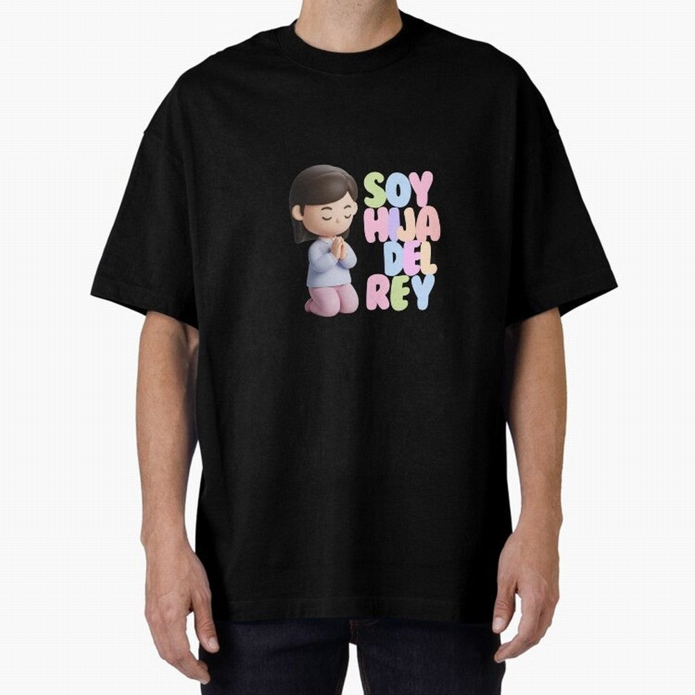 Soy Hija del Rey | Dise?o Cristiano Dulce en Colores Pastel Oversized T-Shirt Back Your Heroes with FIFA World Cup 2026 USA Canada Mexico for Fans of CR7 and Messi and Spain and Netherlands, Bringing Tournament Hype, Historic Matchups, Family