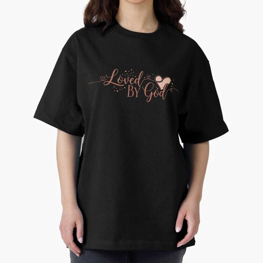Loved by God Oversized T-Shirt Keep the Match Day Mood of FIFA World Cup 2026 USA Canada Mexico for Fans of Cristiano Ronaldo, Haaland and CR7 and England, France and Netherlands, Bringing Classic Soccer Heritage, Championship Pressure, Fan Loyalty