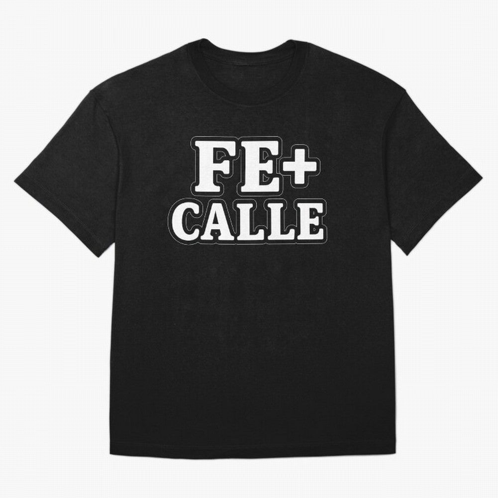 FE + CALLE Urban Christian Faith Streetwear Typography Oversized T-Shirt Wear the Spirit of Global Football Passion for FIFA World Cup 2026 USA Canada Mexico, Highlighting Messi, Netherlands, Vintage Soccer Flavor, Modern Football Stars, National