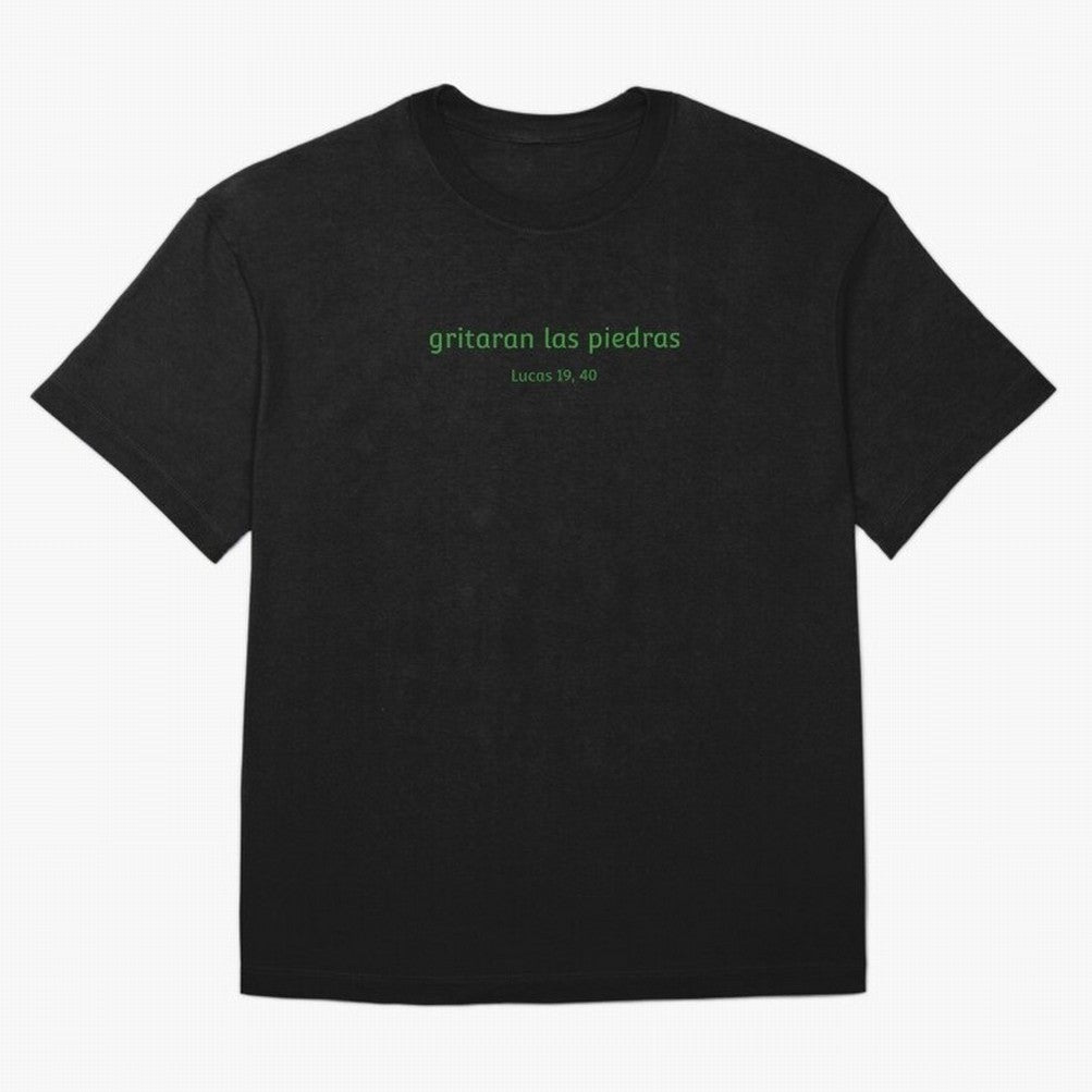 Piedras ¨C Cita b¨ªblica en espa?ol Oversized T-Shirt Bring World Football Passion into FIFA World Cup 2026 Spirit, Connected to Germany, Mbappe, Fan Favorite Moments, National Team Passion, Big Match Drama and Soccer History; Created for Match Day