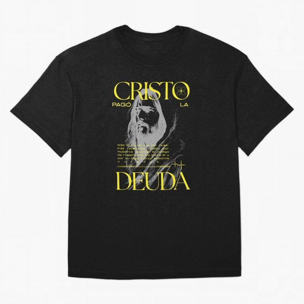 Cristo Pag¨® la Deuda - Isa¨ªas 53:5 Streetwear Style Oversized T-Shirt Keep the Legacy of FIFA World Cup 2026 Spirit, Celebrating Brazil, Neymar, Stadium Memories, Football Loyalty, International Chants and Championship Tradition; Perfect for