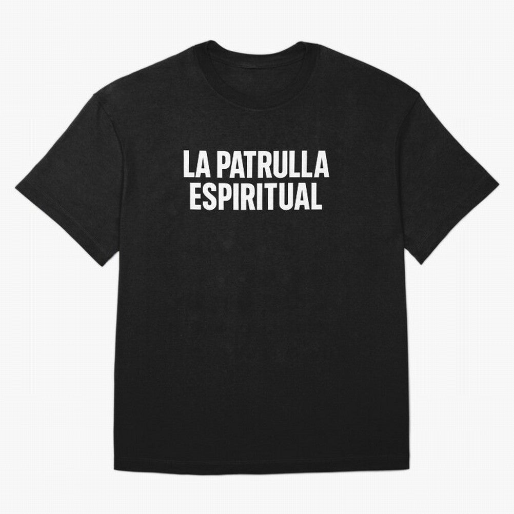 La Patrulla Espiritual, Spanish Faith Quote Gift, Christian Spiritual Humor Graphic Tee for Believers Latinos Oversized T-Shirt Relive the FIFA World Cup 2026 USA Canada Mexico Journey through Neymar, Haaland and Cristiano Ronaldo Highlights,