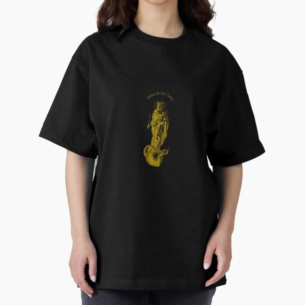 Reina de los Cielos Oversized T-Shirt Join Supporters Worldwide for FIFA World Cup 2026 Group Stage for Fans of Messi, Neymar and Mbappe and Brazil, Portugal and Argentina, Bringing Soccer Culture, Superstar Moments, National Team Dreams and