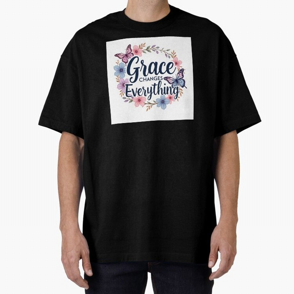 Grace Of God Changes Everything Oversized T-Shirt Support the Legends of Global Football Passion for FIFA World Cup 2026, Centered on Messi, England, Global Supporter Spirit, Legendary Goals, National Colors and Tournament Celebration; Ideal for