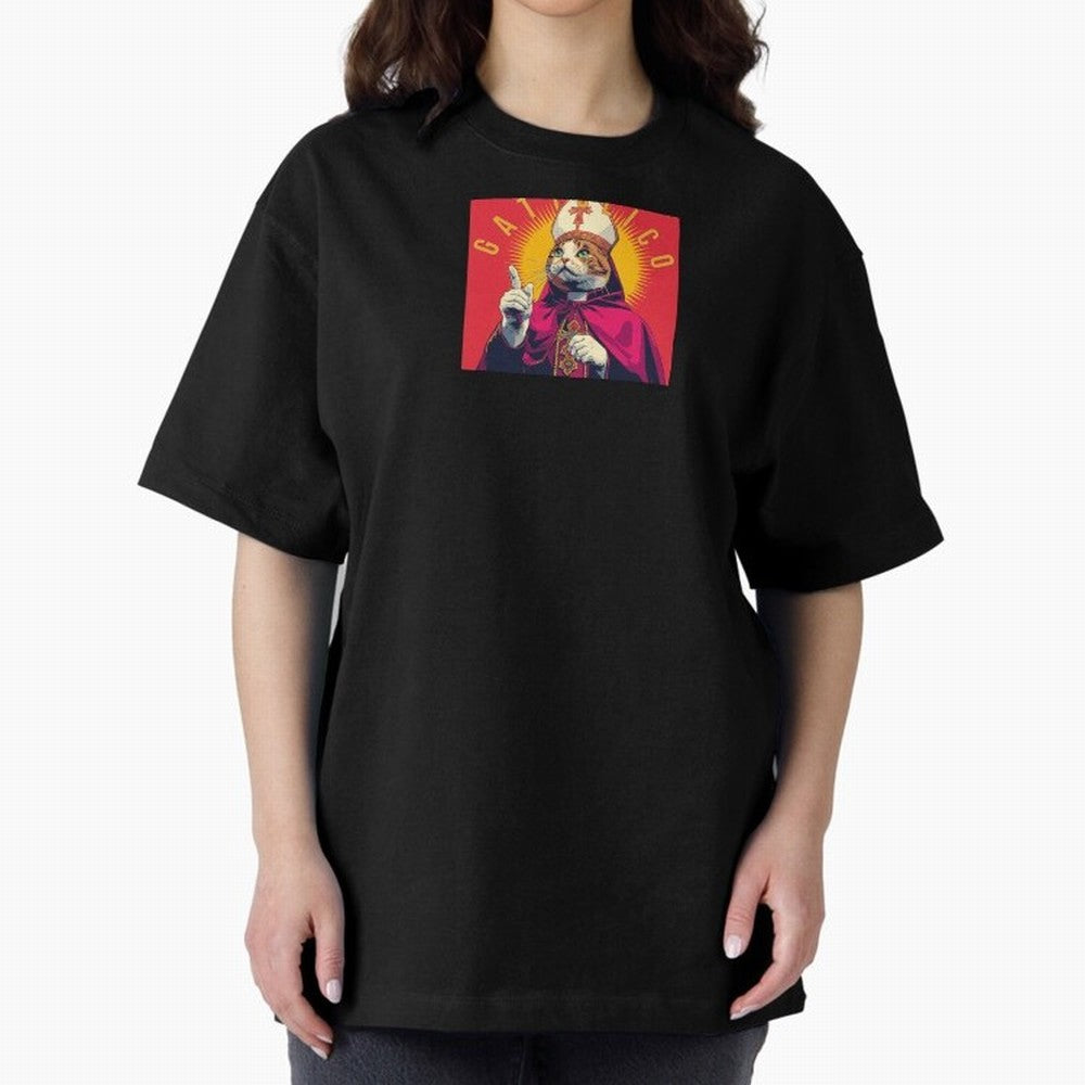 Gattolico Oversized T-Shirt Show Passion for the Stars of FIFA World Cup 2026 USA Canada Mexico Filled with CR7 and Messi, England Energy, Retro Football Energy, Iconic Rivalries, Trophy Chase Drama and Stadium Atmosphere; Ideal for Passionate Fans