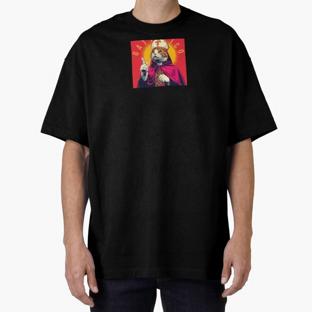 Gattolico Oversized T-Shirt Show Passion for the Stars of FIFA World Cup 2026 USA Canada Mexico Filled with CR7 and Messi, England Energy, Retro Football Energy, Iconic Rivalries, Trophy Chase Drama and Stadium Atmosphere; Ideal for Passionate Fans