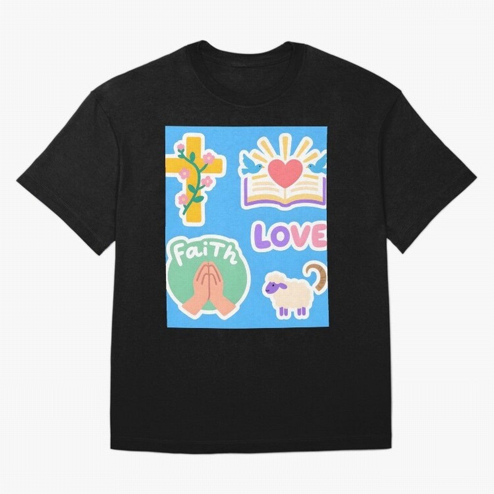 Love Faith T shirt Oversized T-Shirt Join the Countdown to Global Football Passion for FIFA World Cup 2026 Group Stage, Connected to Haaland, Argentina and Brazil, Football History, Final Match Energy, Crowd Noise and Once in a Lifetime Moments;