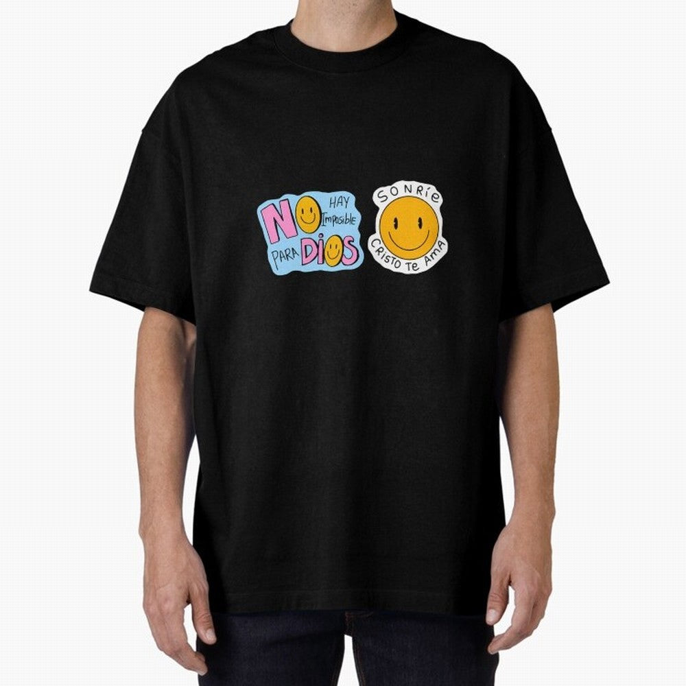 No Hay Imposibles Para Dios Sonrie Cristo Te Ama Oversized T-Shirt Join the Countdown to FIFA World Cup 2026 Group Stage Spirit, with Brazil, Portugal and Argentina, CR7, Football History, Final Match Energy, Crowd Noise and Once in a Lifetime