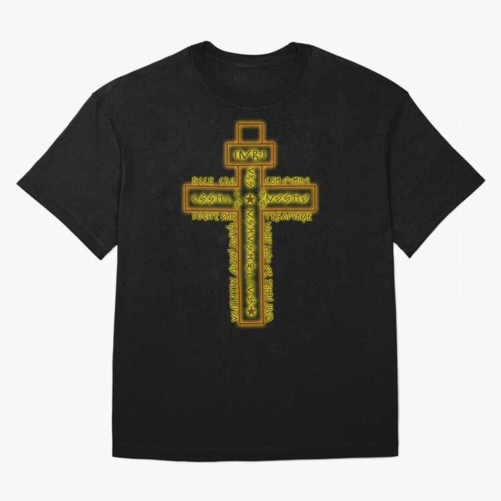 Cruz del Santo Padre Benito Color Oversized T-Shirt Relive Legendary Nights from FIFA World Cup 2026 USA Canada Mexico Highlighting Haaland and Mbappe, Spain and Netherlands Energy, Football Passion, Legendary Performances, Festival Vibes and