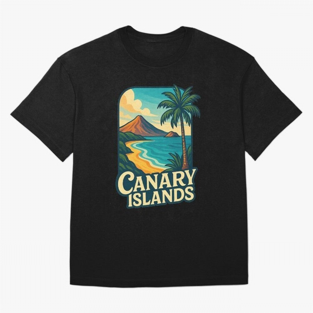 Tropical Shoreline of the Canary Islands Spain Oversized T-Shirt Follow the FIFA World Cup 2026 Group Stage Journey through Neymar, Haaland and Cristiano Ronaldo Highlights, Portugal Pride, Football History, Final Match Energy, Crowd Noise and Once