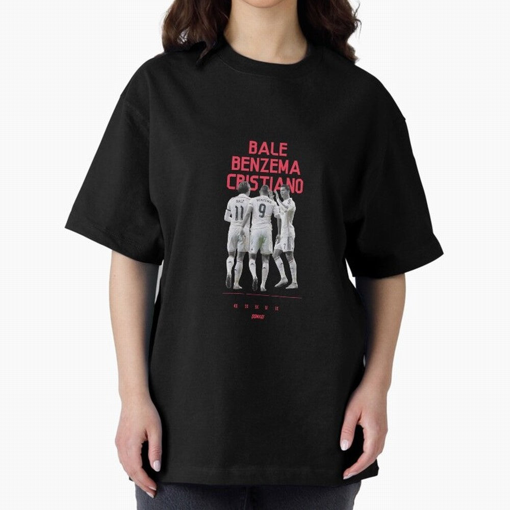 Real Madrid | Bale Benzema Cristiano Oversized T-Shirt Bring Global Tournament Vibes to FIFA World Cup 2026 Group Stage Highlighting Cristiano Ronaldo, Portugal, Spain and Germany Energy, Football Passion, Legendary Performances, Festival Vibes and