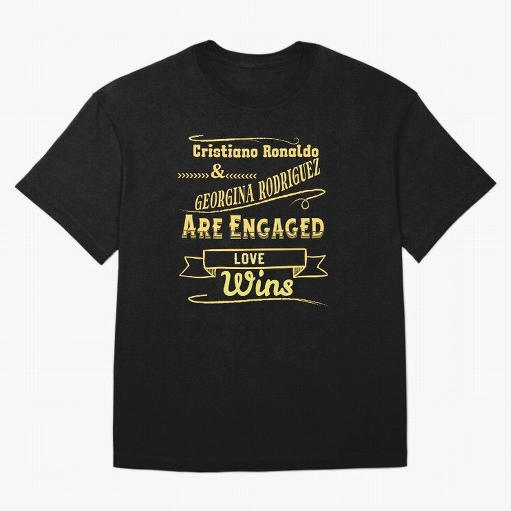 Cristiano & Georgina Engagement ¨C True Love Story Oversized T-Shirt Remember Iconic Moments from FIFA World Cup 2026 USA Canada Mexico for Fans of Haaland and Mbappe and Argentina, France and Brazil, Bringing Tournament Hype, Historic Matchups,