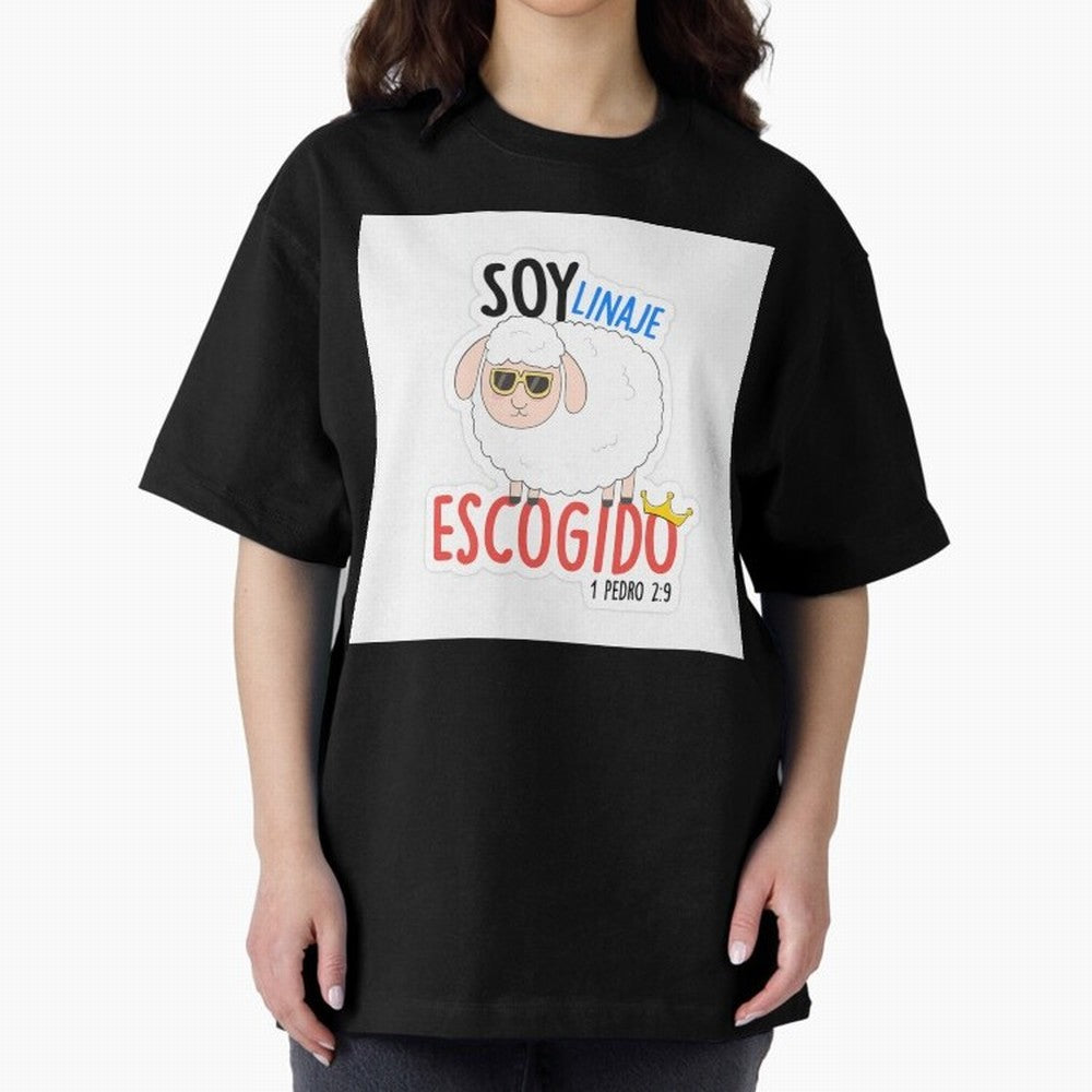 Soy Linaje Escogido - Sticker Cristiano Oversized T-Shirt Remember Iconic Moments from the FIFA World Cup 2026 Group Stage Journey through CR7 Highlights, Brazil Pride, Tournament Hype, Historic Matchups, Family Viewing Parties and Global Sports