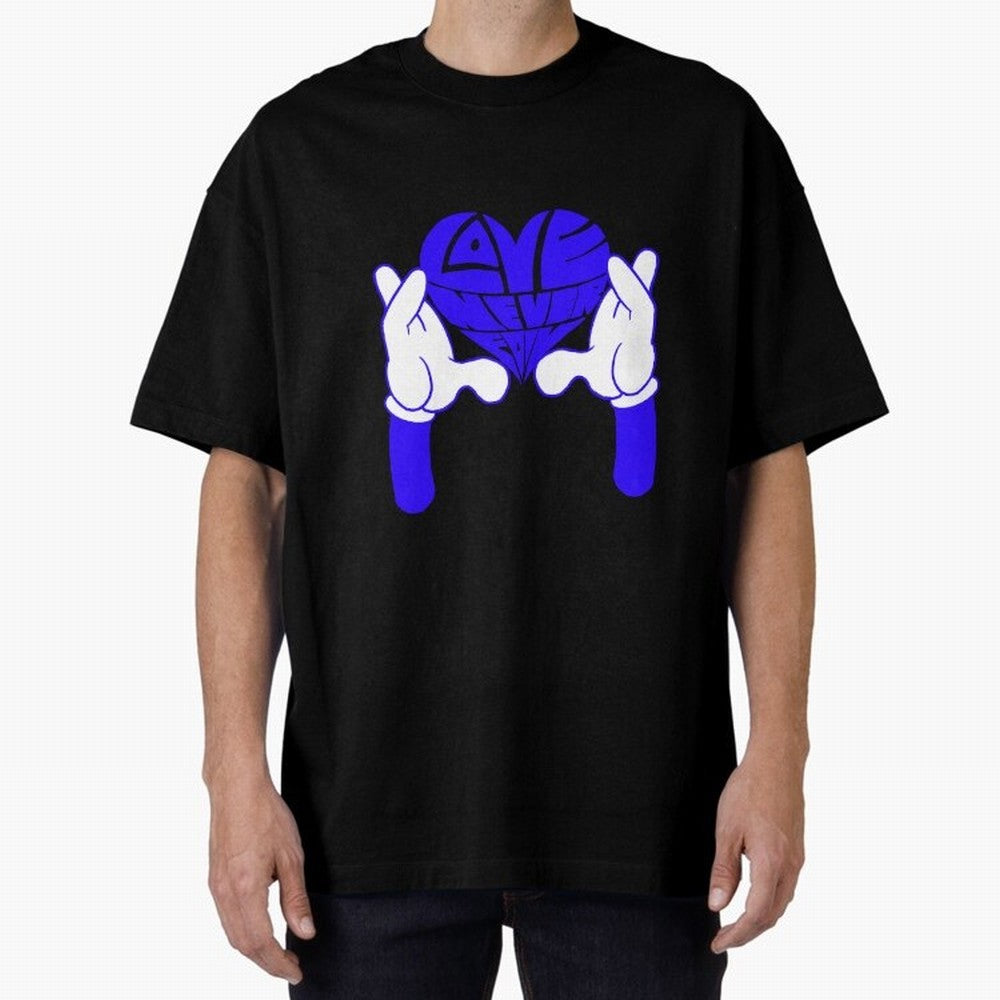 Love Never Fails ¨C Heart Calligram Oversized T-Shirt Honor Champions and Dreams in FIFA World Cup 2026 Made for Haaland and Mbappe, England, France and Netherlands Energy, Football Festival Excitement, Trophy Ambitions, Country Rivalries and Star