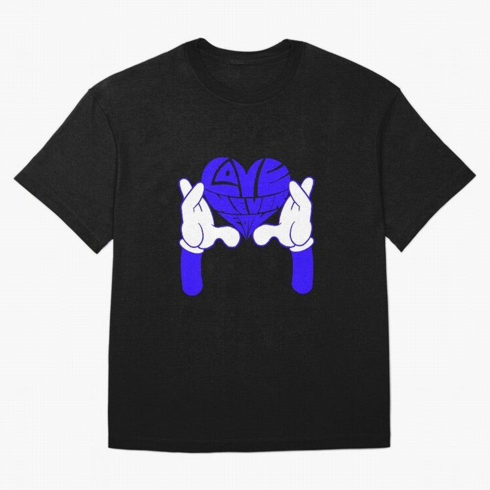 Love Never Fails ¨C Heart Calligram Oversized T-Shirt Honor Champions and Dreams in FIFA World Cup 2026 Made for Haaland and Mbappe, England, France and Netherlands Energy, Football Festival Excitement, Trophy Ambitions, Country Rivalries and Star