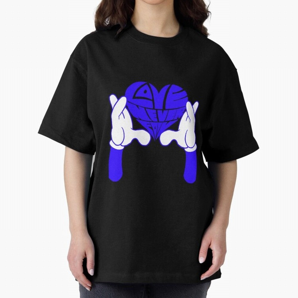 Love Never Fails ¨C Heart Calligram Oversized T-Shirt Honor Champions and Dreams in FIFA World Cup 2026 Made for Haaland and Mbappe, England, France and Netherlands Energy, Football Festival Excitement, Trophy Ambitions, Country Rivalries and Star