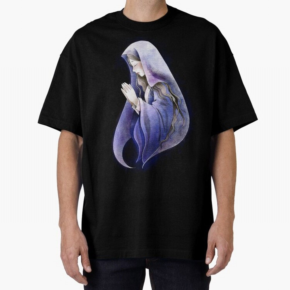 Holy Mary, Mother of God Oversized T-Shirt Bring a Vintage Feel to Match Day Hype around FIFA World Cup 2026 USA Canada Mexico, Cristiano Ronaldo, Haaland and CR7, Spain, Football Passion, Legendary Performances, Festival Vibes and Supporter